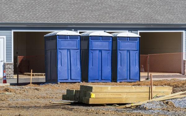 the minimum rental period for a construction site portable restroom is usually one month